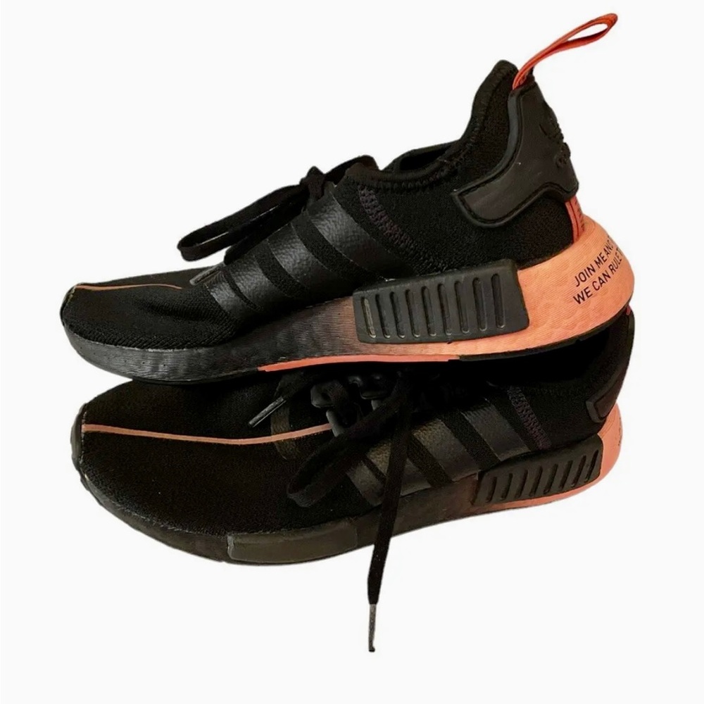 Adidas Boys Shoes Star Wars Size 6 Youth Sneakers Black Orange
